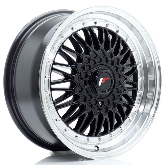 JR Wheels JR9 17x7,5 ET20 4x100/108 Gloss Black w/Machined Lip CB: 74,1