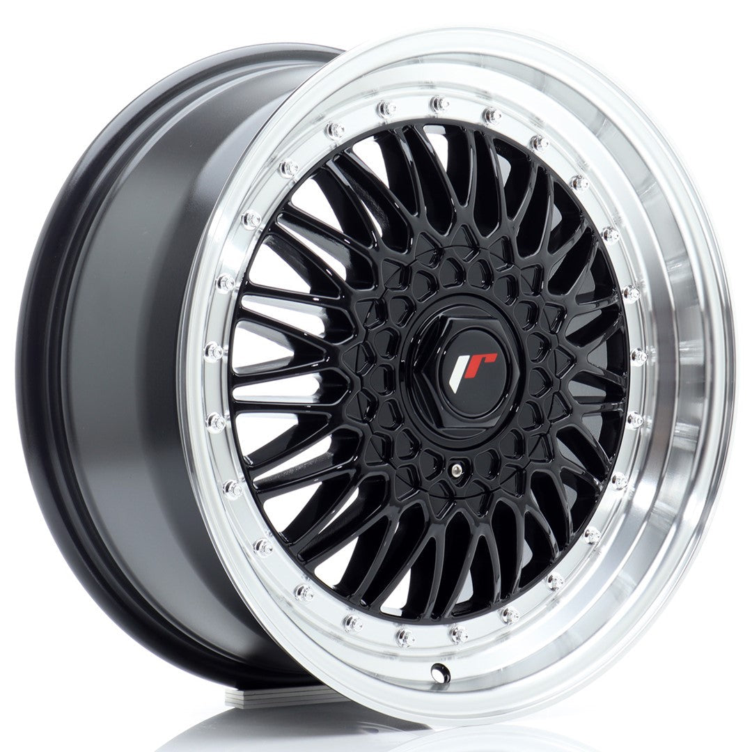 JR Wheels JR9 17x7,5 ET35 4x100/108 Gloss Black w/Machined Lip CB: 74,1