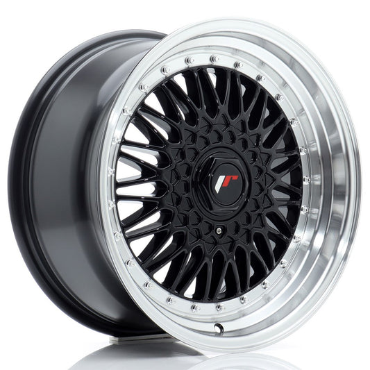 JR Wheels JR9 17x8,5 ET20 4x100/108 Gloss Black w/Machined Lip CB: 74,1