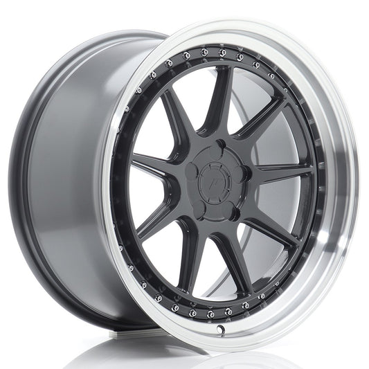 JR Wheels JR47 19x9,5 ET15-35 5H BLANK Hyper Gray w/Machined Lip CB: 72,6