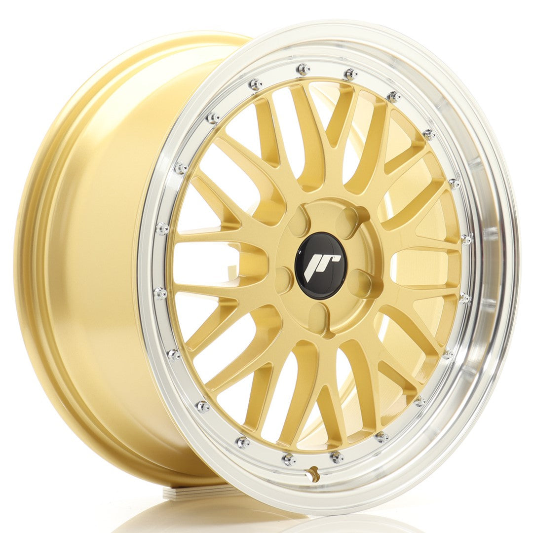 JR Wheels JR23 18x8 ET20-42 5H BLANK Gold w/Machined Lip CB: 72,6