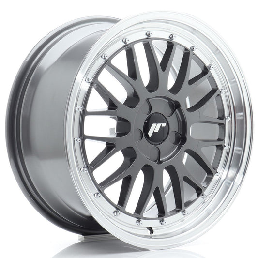 JR Wheels JR23 18x8 ET20-42 5H BLANK Hyper Gray w/Machined Lip CB: 72,6