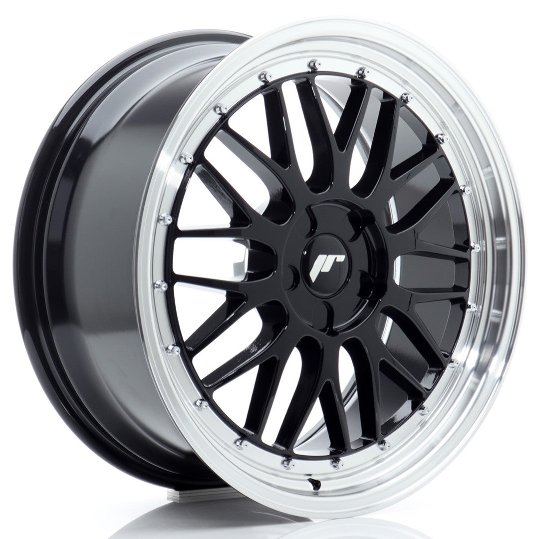 JR Wheels JR23 19x8 ET20-40 5H BLANK Gloss Black w/Machined Lip CB: 72,6