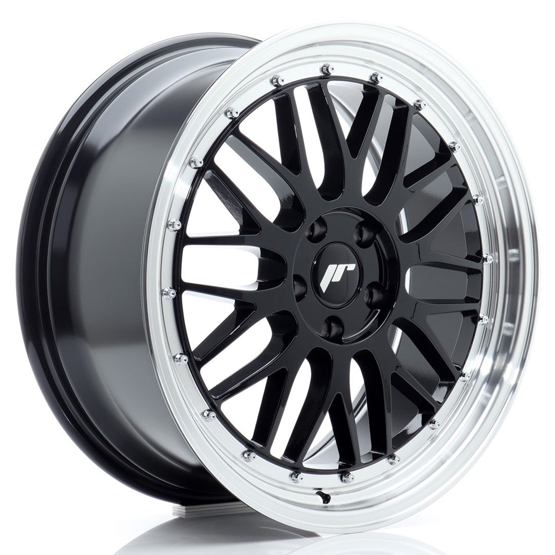 JR Wheels JR23 19x8,5 ET45 5x112 Gloss Black w/Machined Lip CB: 66,6