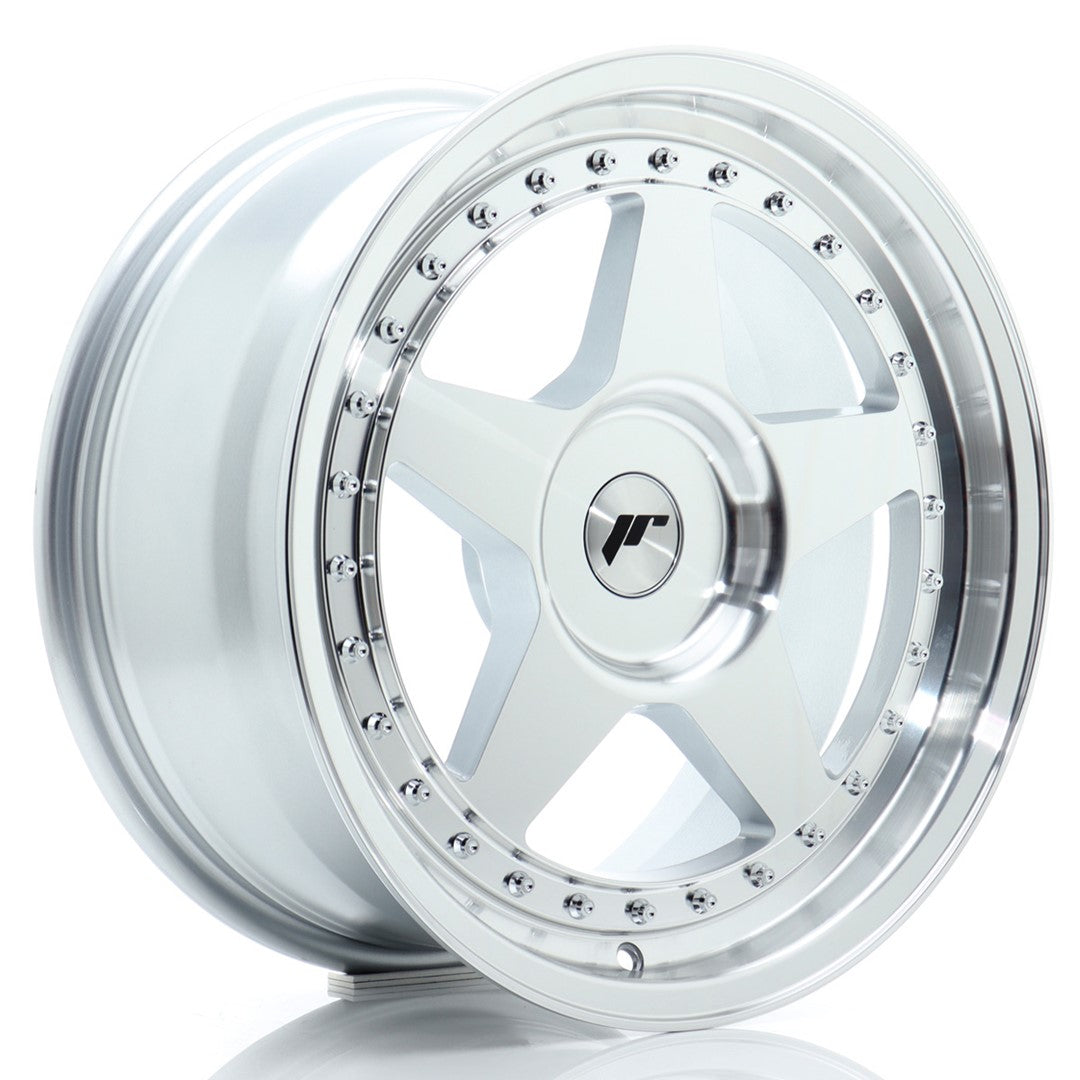 JR Wheels JR6 17x8 ET20-35 BLANK Silver Machined Face CB: 72,6