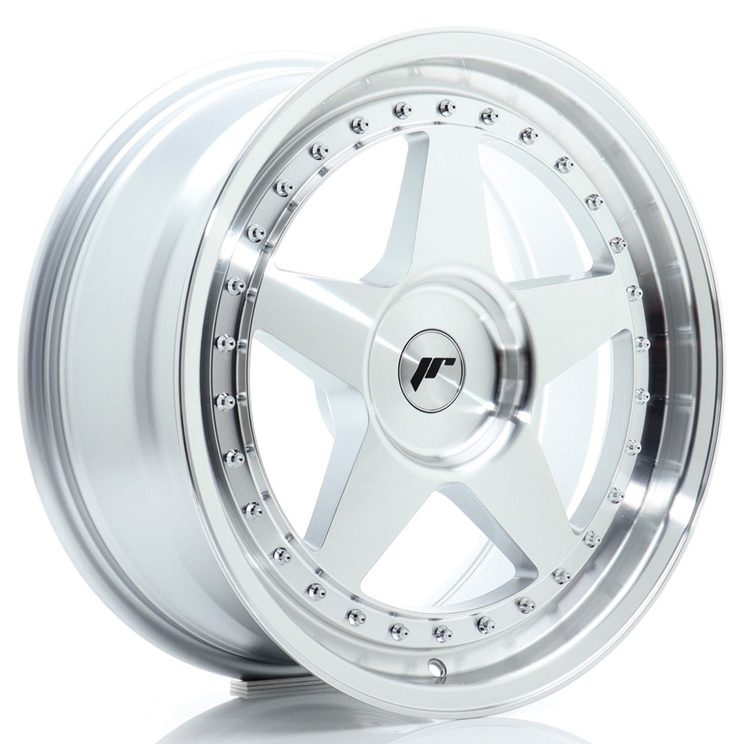 JR Wheels JR6 18x8 ET20-35 BLANK Silver Machined Face CB: 72,6