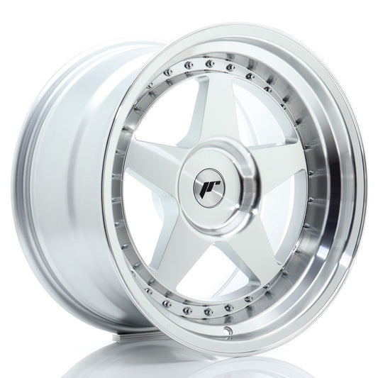 JR Wheels JR6 18x10 ET0-25 BLANK Silver Machined Face CB: 72,6