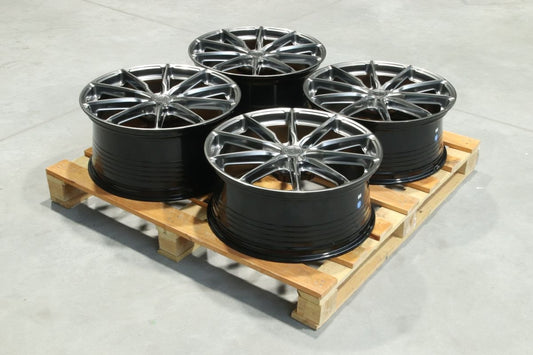Set of JR37 21x9 ET38 + 21x10 ET44 5x108 Hyper Black