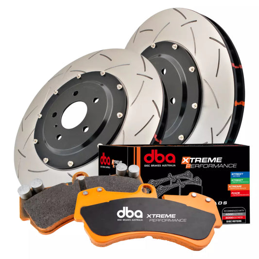 DBA52314BLKS-2400XP Brake Kit - 5000 T3 Slotted & Xtreme Performance Brake Pads (2x DBA52314BLKS + DB2400XP)