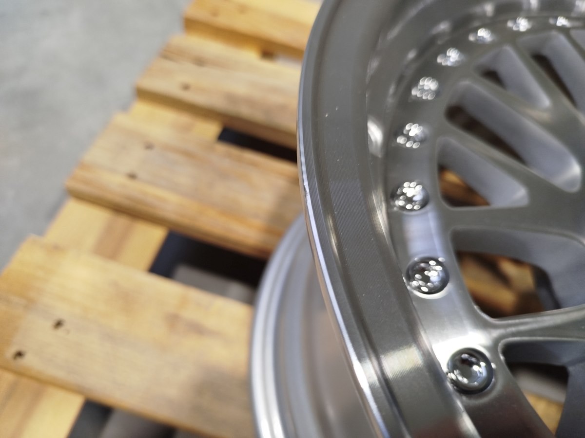 Set of JR10 15x8 ET20 + 15x9 ET0 4x108 Silver Machined Face