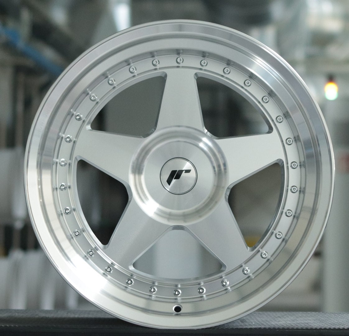 JR Wheels JR6 18x10 Silver Machined Face
