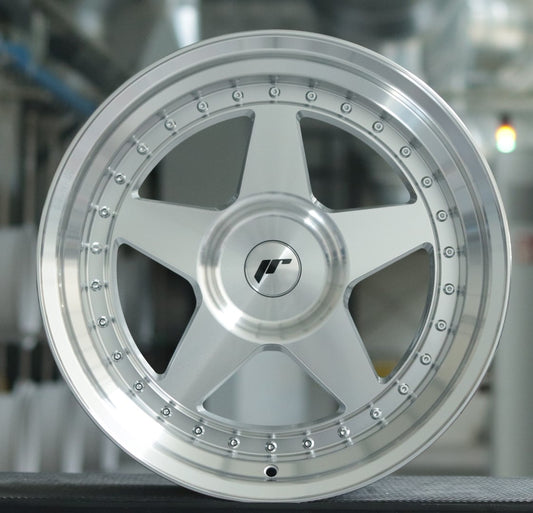 JR Wheels JR6 18x10 Silver Machined Face