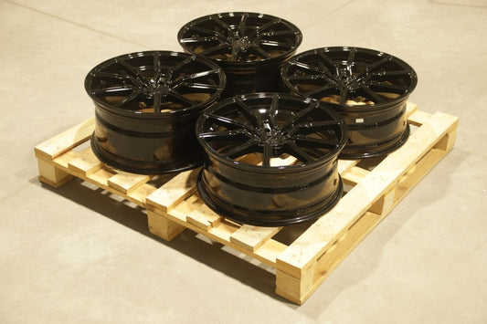 Set of CVR4 19x8 ET26 + 19x9 ET41 5x112 Platinum Black
