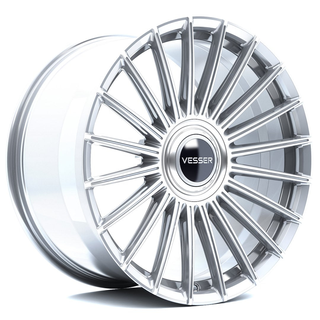 Vesser VSR5 21x10 ET10-40 BLANK Silver Machined Face