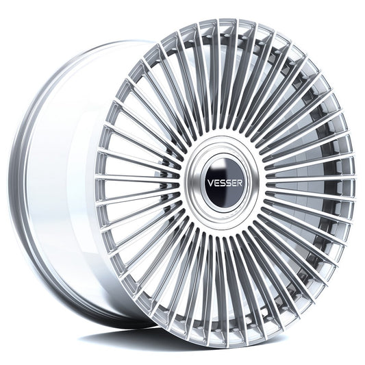 Vesser VSR9 22x11 ET10-55 BLANK Silver Machined Face