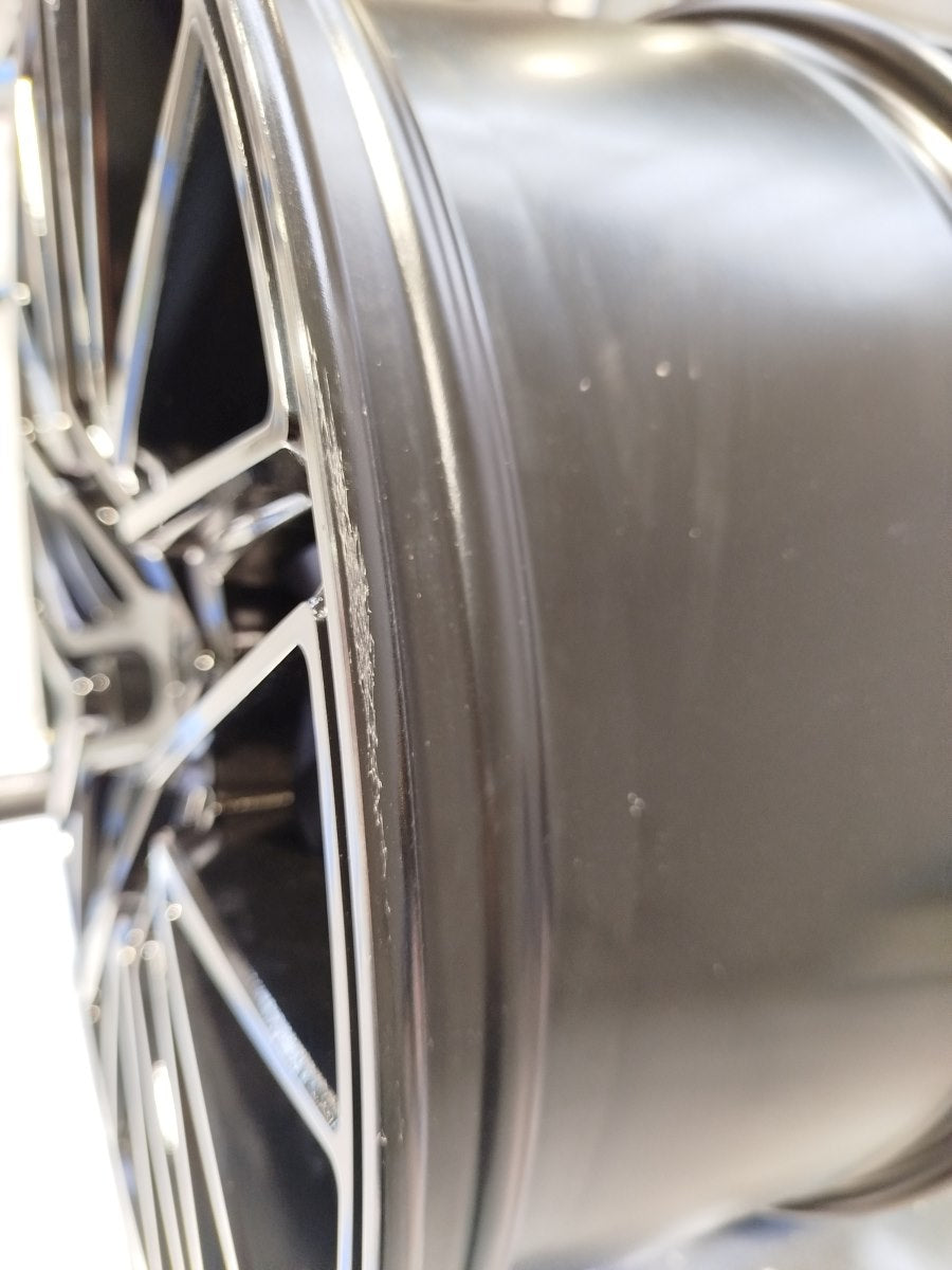 Set of JR38 21x9 ET35 5x114,3 Black Brushed w/Tinted Face