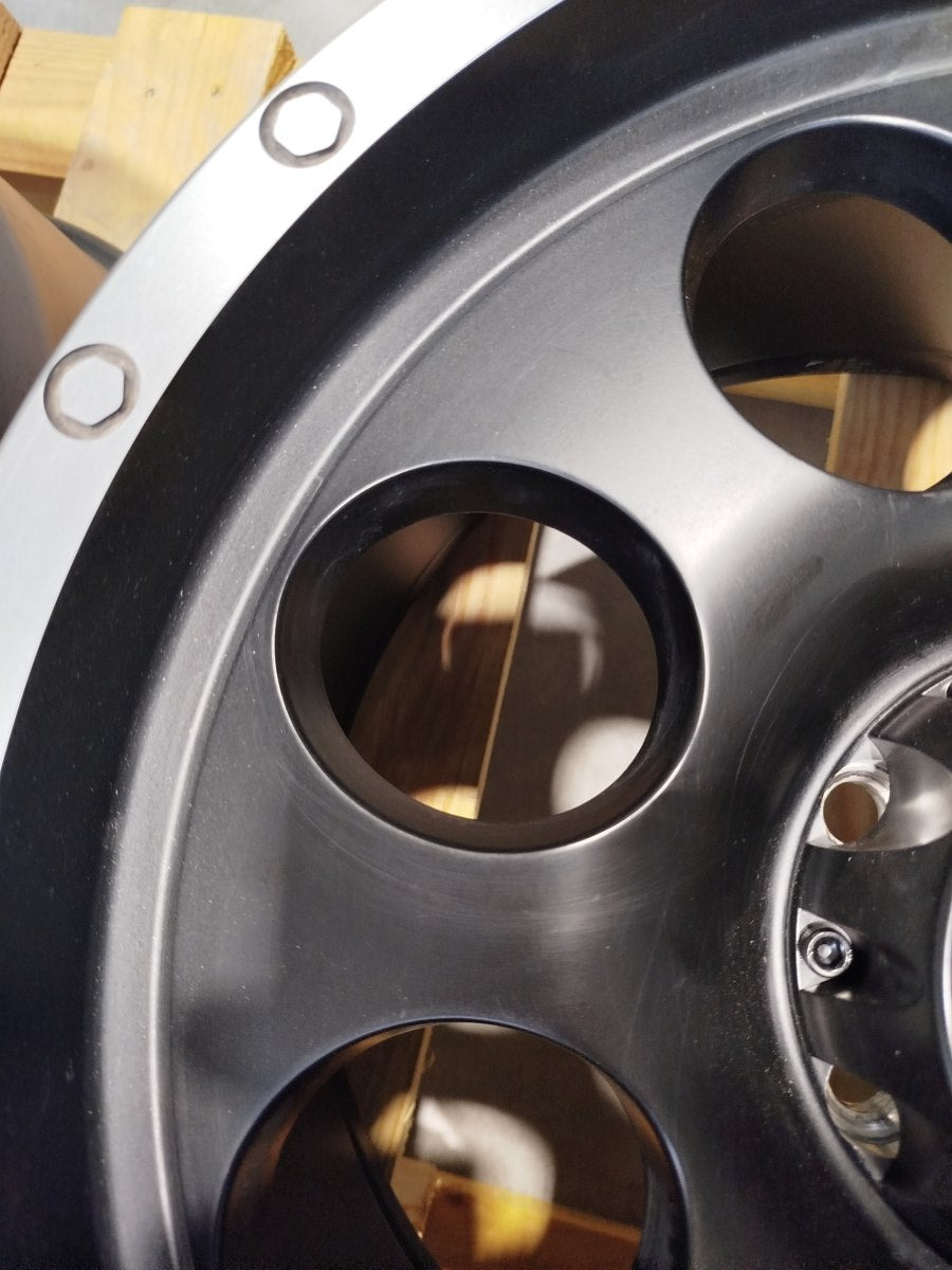 Set of JRX4 17x8,5 ET35 6x114,3 Matt Black w/ Machined Lip