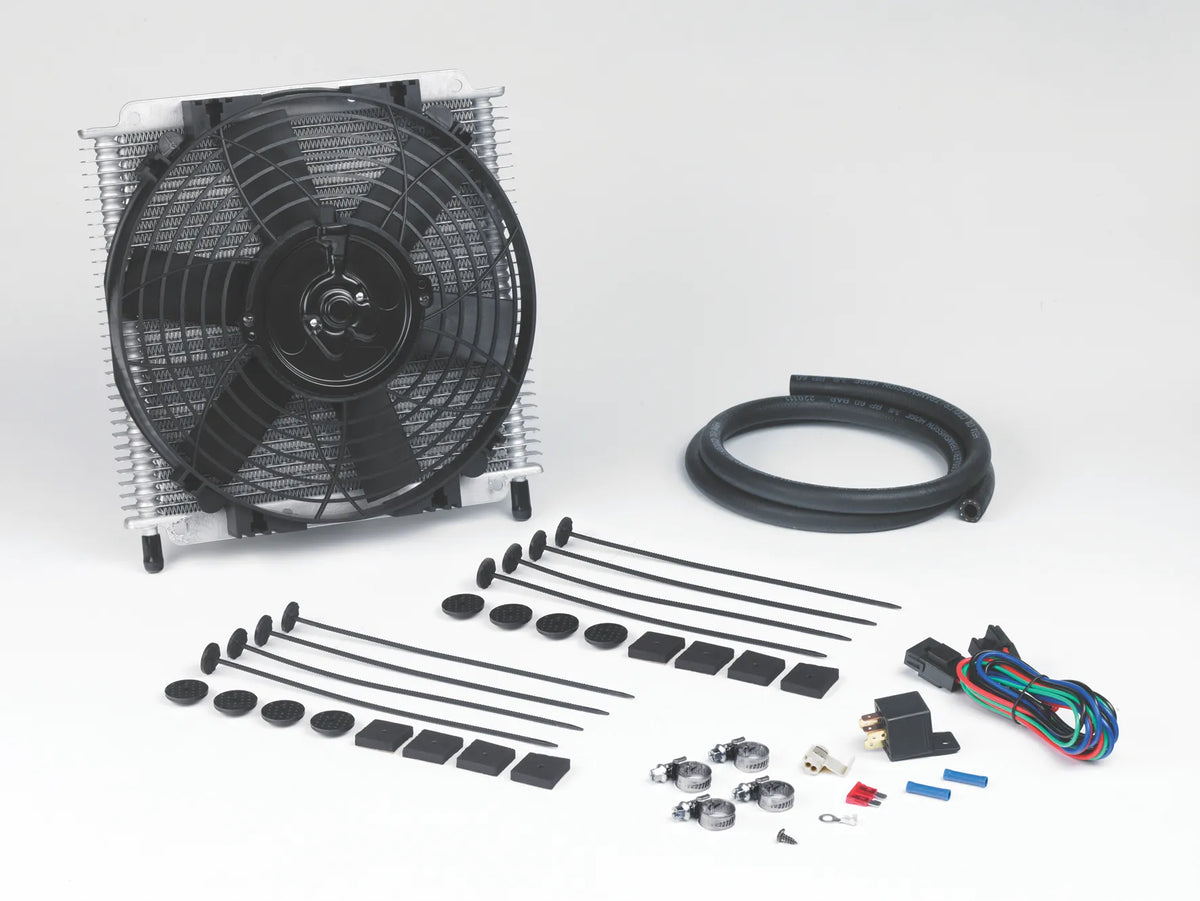 DC691 - Trans Cooler Kit 30 Plate & 10" Fan Combo 12V