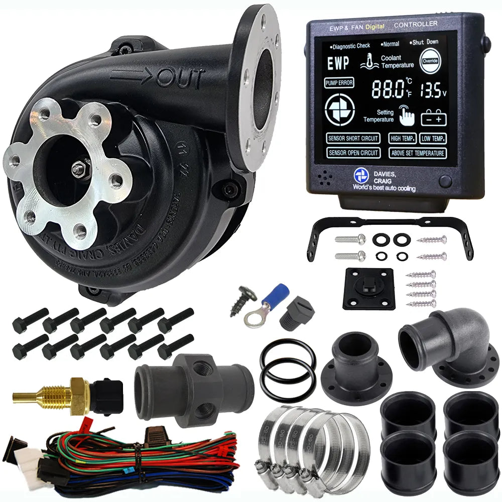 DC8908 - EWP80 Alloy Flange Combo - Remote Electric Water Pump & Controller (12V)