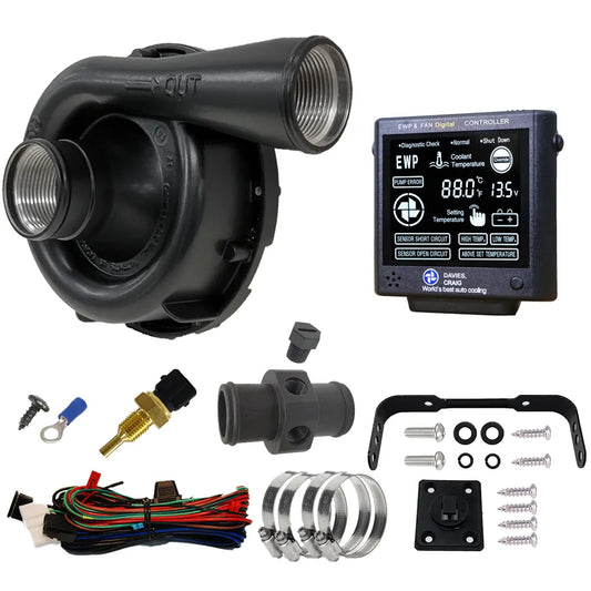 DC8975 - EWP150 Black Combo - Remote Electric Water Pump & Controller (12V)