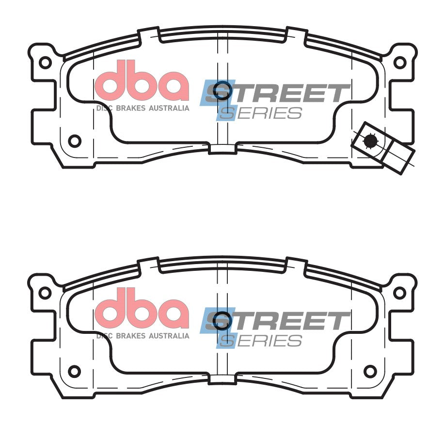 DB1222SS Brake Pads Street Series Ceramic | Rear Axle