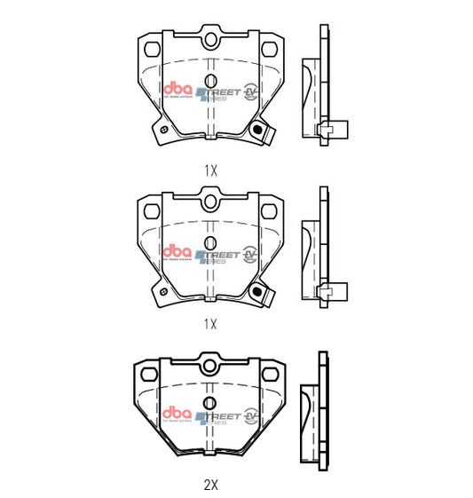 DB1429SSEV Toyota Prius Hybrid 1997 - 2009 R – Rear