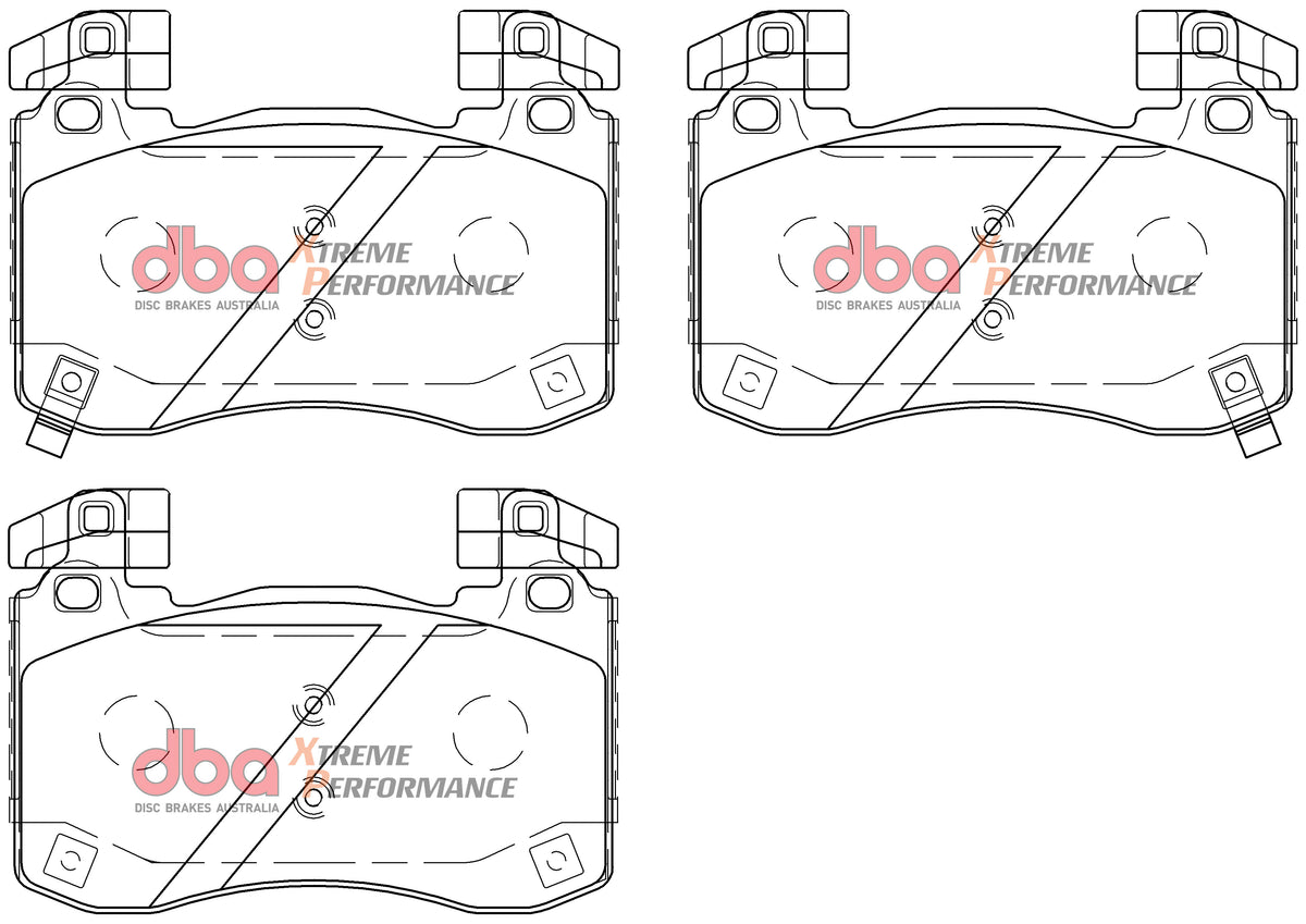 DBA43342S-15003XP Brake Kit - 4000 Series T3 Slotted & Xtreme Performance Brake Pads (2x DBA43342S + DB15003XP)