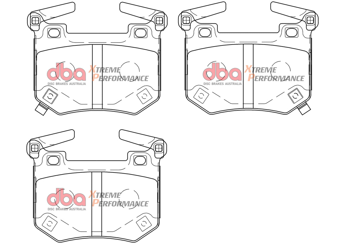 DBA43343S-15004XP Brake Kit - 4000 Series T3 Slotted & Xtreme Performance Brake Pads (2x DBA43343S + DB15004XP)