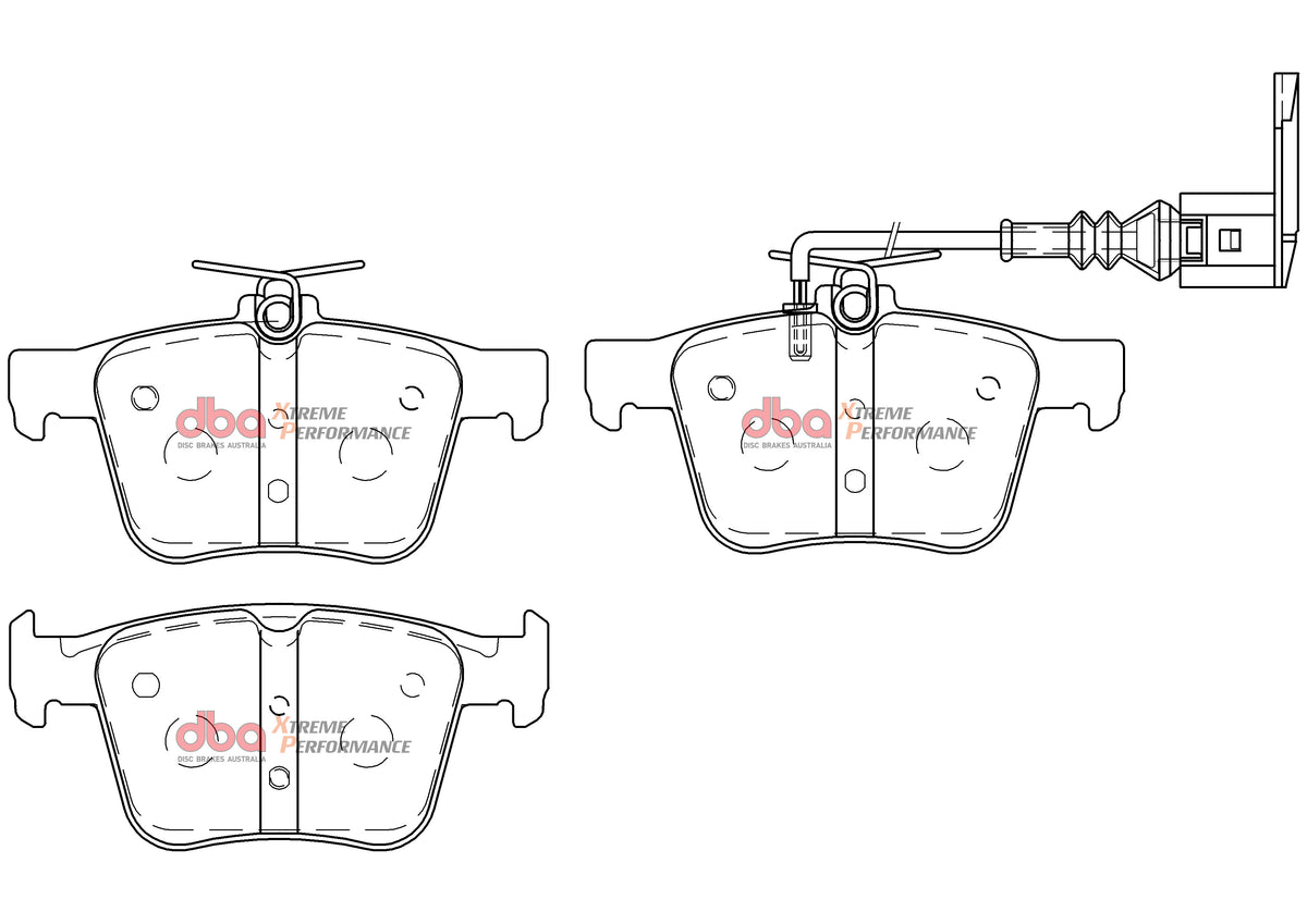 DBA42809S-15006XP Brake Kit - 4000 Series T3 Slotted & Xtreme Performance Brake Pads (2x DBA42809S + DB15006XP)