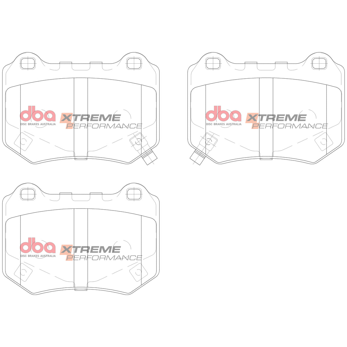 DBA43051S-10-15007XP Brake Kit - 4000 Series T3 Slotted & Xtreme Performance Brake Pads (2x DBA43051S-10 + DB15007XP)
