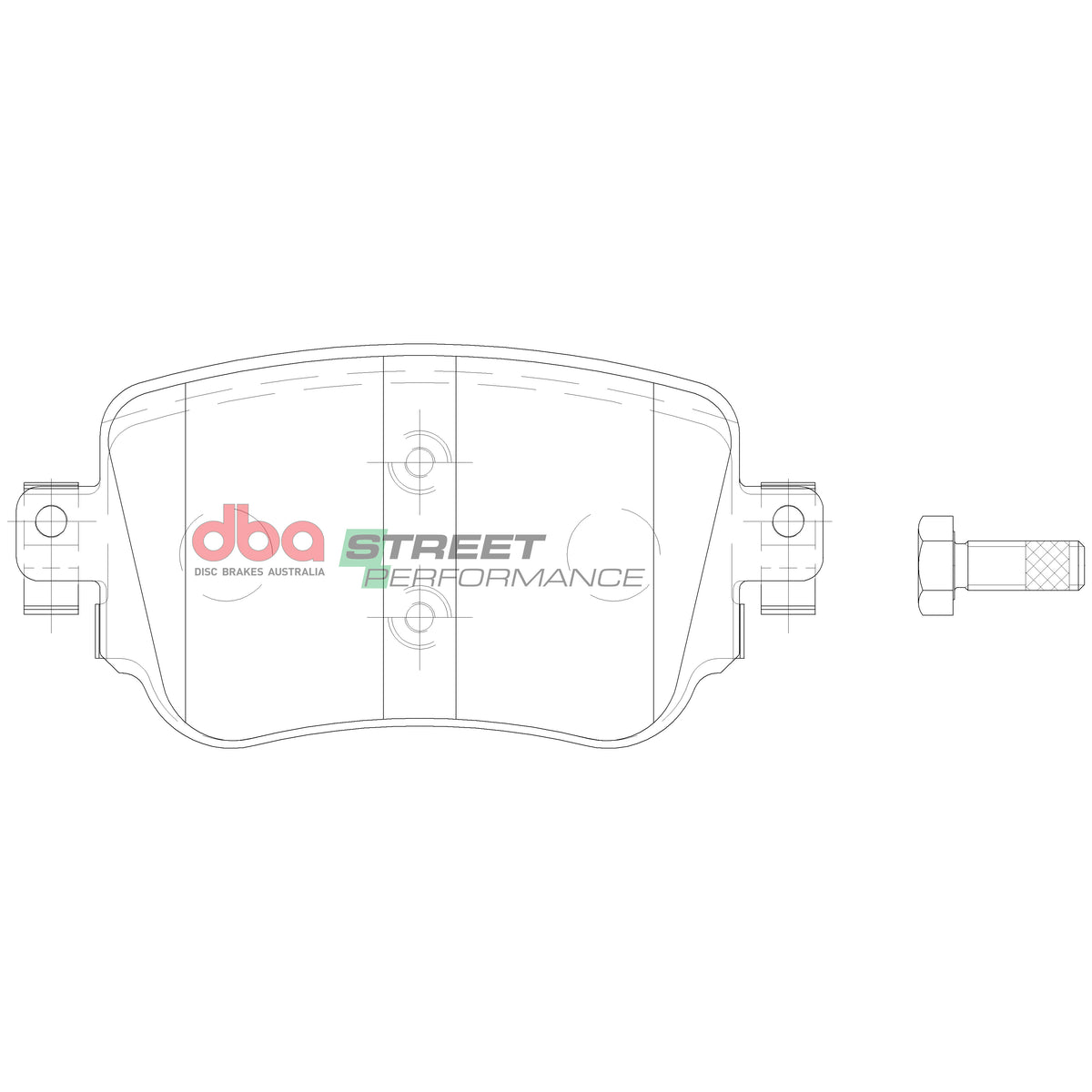 DBA2814E-15009SP Brake Kit - Street Series En-Shield Plain & Street Performance Brake Pads  (2x DBA2814E + DB15009SP)