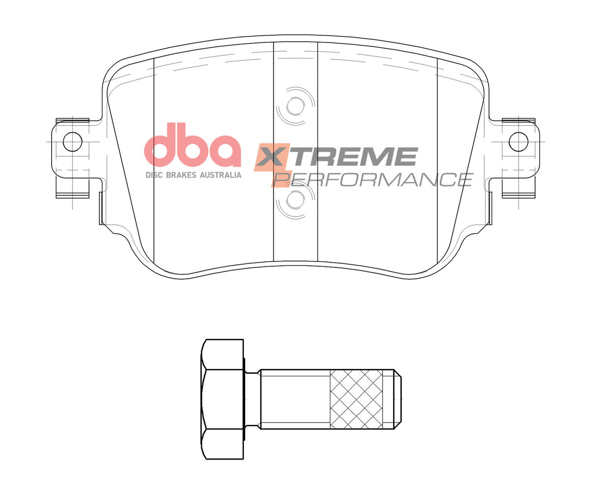 DBA42814S-15009XP Brake Kit - 4000 Series T3 Slotted & Xtreme Performance Brake Pads (2x DBA42814S + DB15009XP)