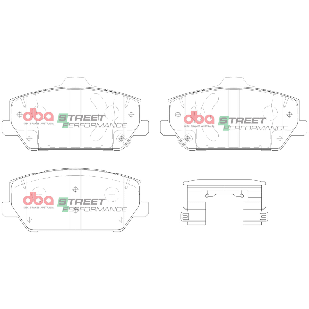 DB15012SP Brake Pads Street Performance | Front Axle