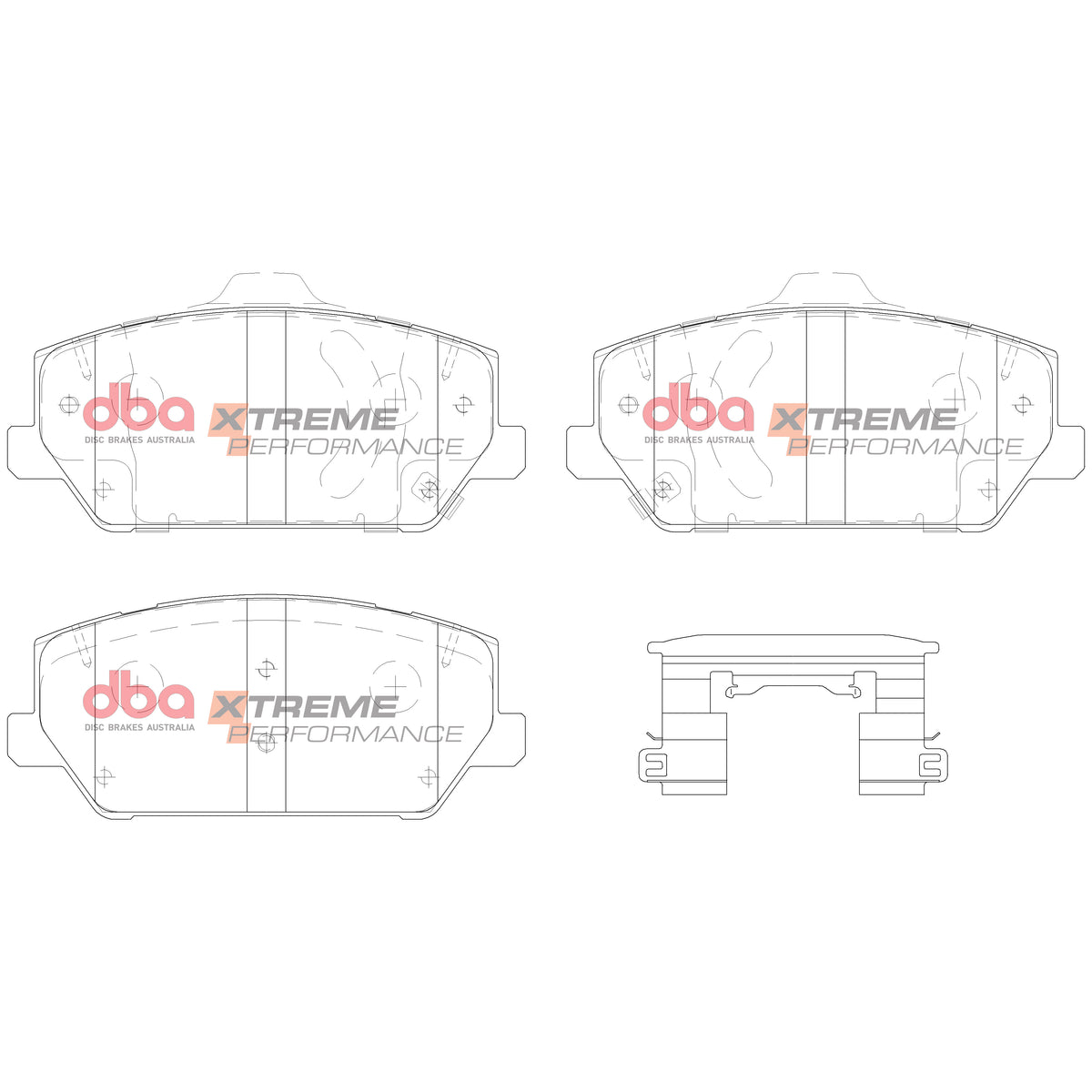 DBA53148BLKS-15012XP Brake Kit - 5000 T3 Slotted & Xtreme Performance Brake Pads (2x DBA53148BLKS + DB15012XP)