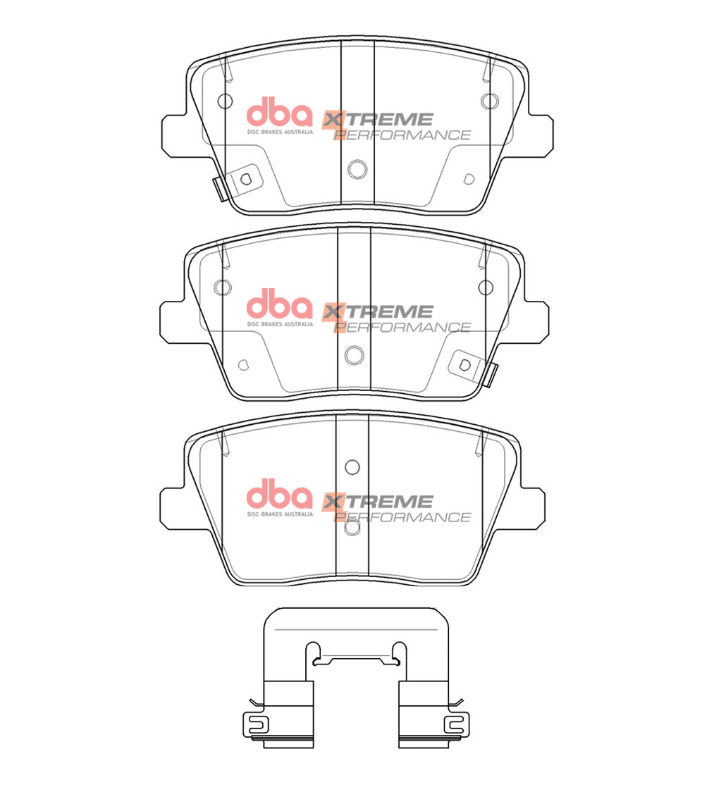 DBA43149S-15013XP Brake Kit - 4000 Series T3 Slotted & Xtreme Performance Brake Pads (2x DBA43149S + DB15013XP)