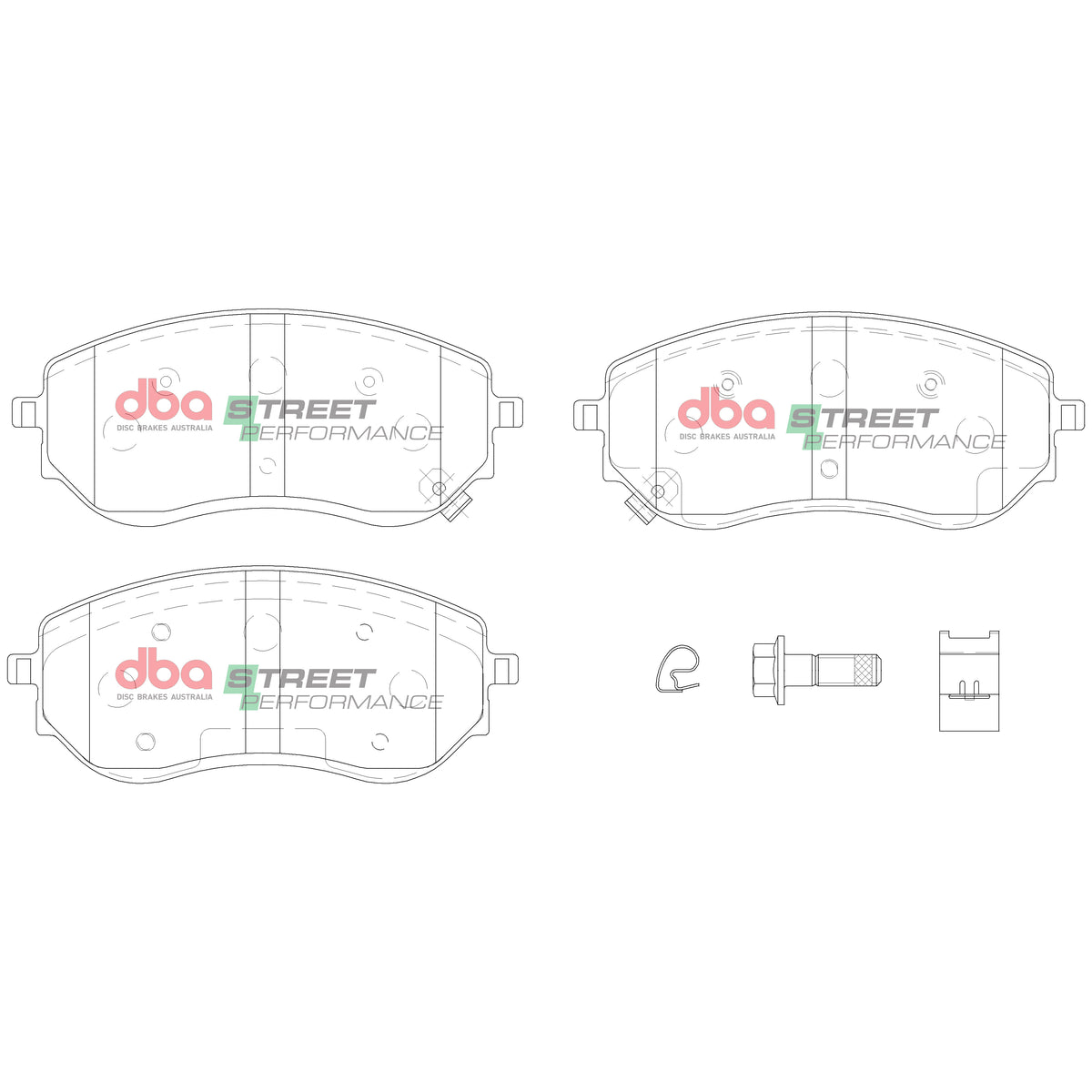 DB15014SP Brake Pads Street Performance | Front Axle