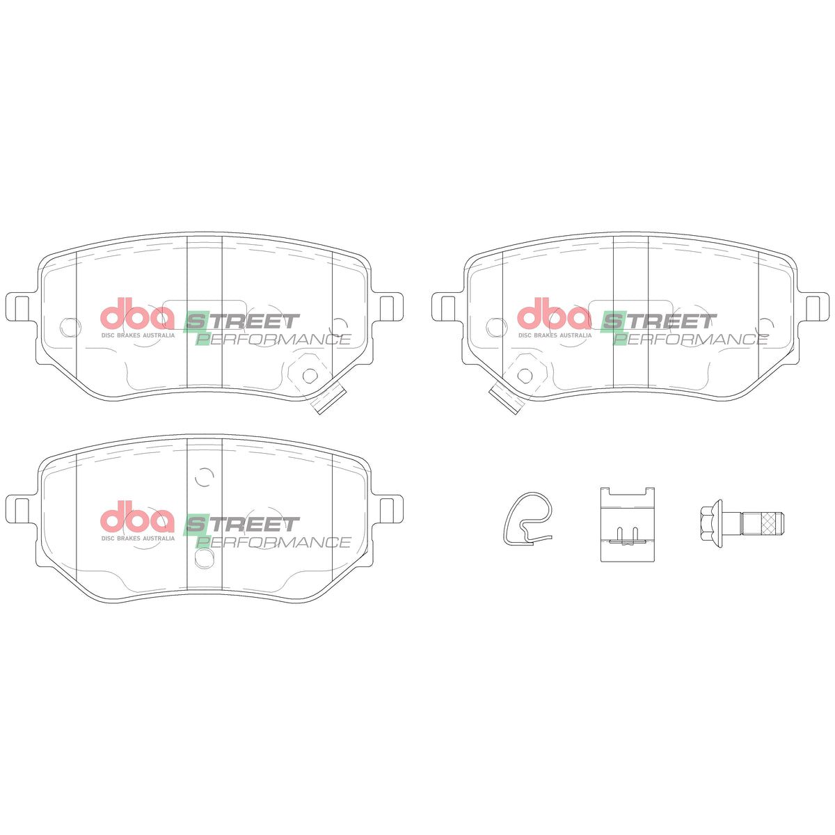 DB15015SP Brake Pads Street Performance | Rear Axle