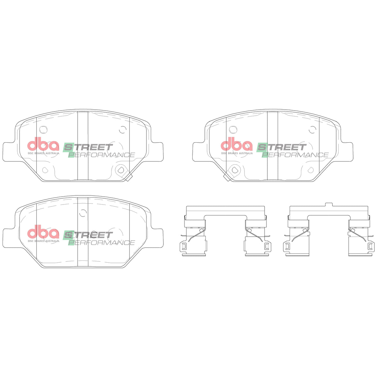 DB15017SP Brake Pads Street Performance | Front Axle