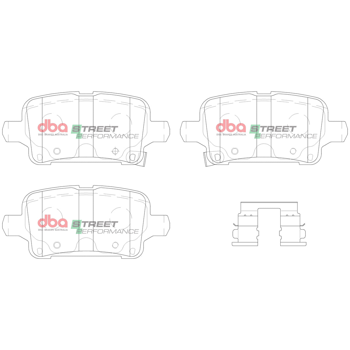 DB15018SP Brake Pads Street Performance | Rear Axle
