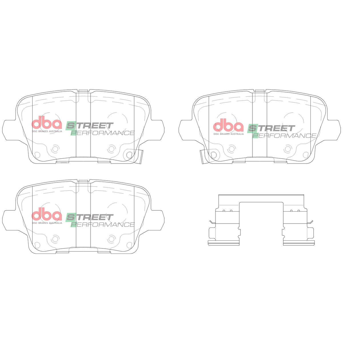 DB15019SP Brake Pads Street Performance | Rear Axle