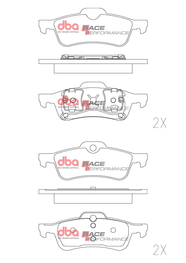 DB1501RP Brake Pads Race Performance