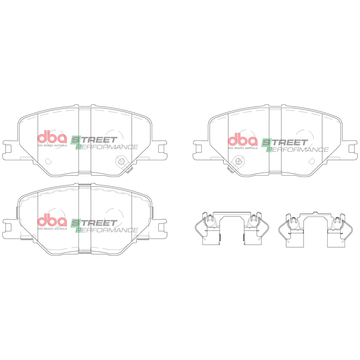 DB15020SP Brake Pads Street Performance | Front Axle