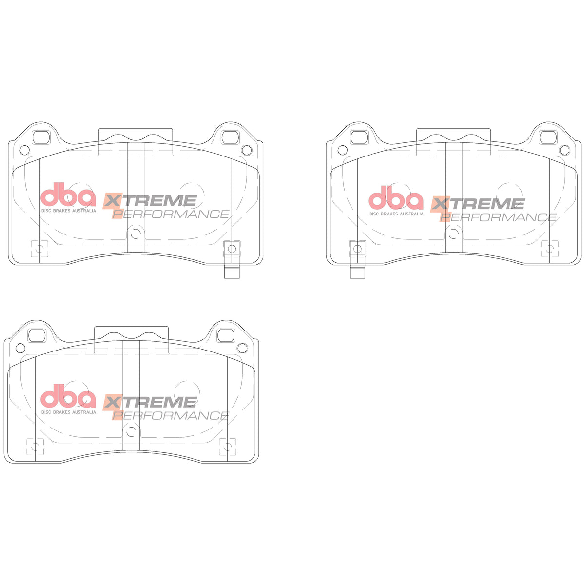 DBA42968S-15025XP Brake Kit - 4000 Series T3 Slotted & Xtreme Performance Brake Pads (2x DBA42968S + DB15025XP)