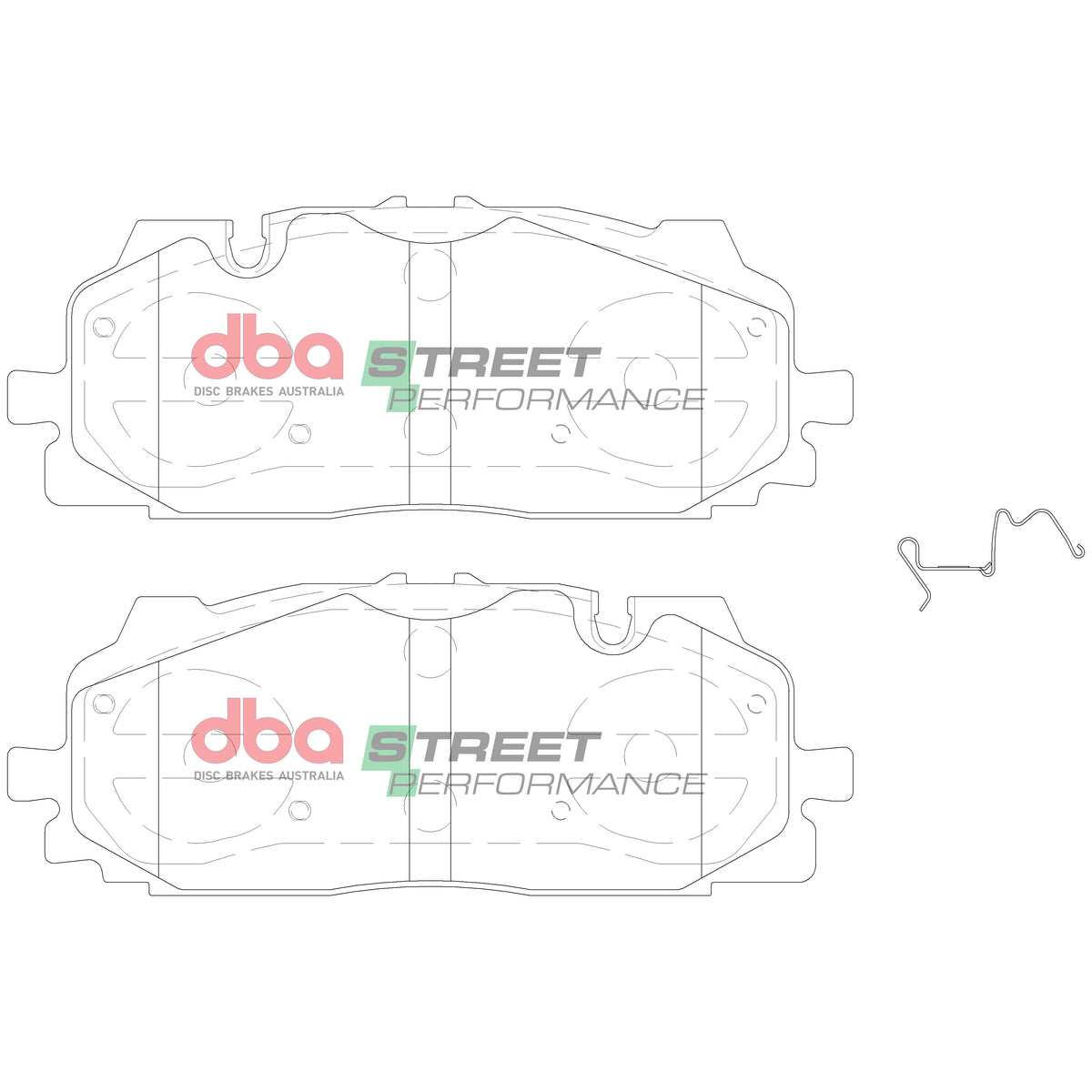 DBA3014S-15030SP Brake Kit - Street Series T2 Slotted & Street Performance Brake Pads (2x DBA3014S + DB15030SP)