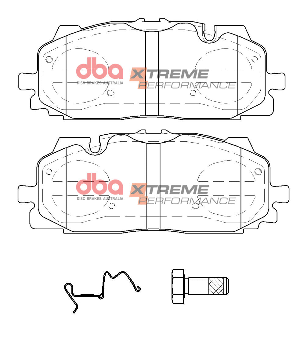 DBA43014S-15030XP Brake Kit - 4000 Series T3 Slotted & Xtreme Performance Brake Pads (2x DBA43014S + DB15030XP)