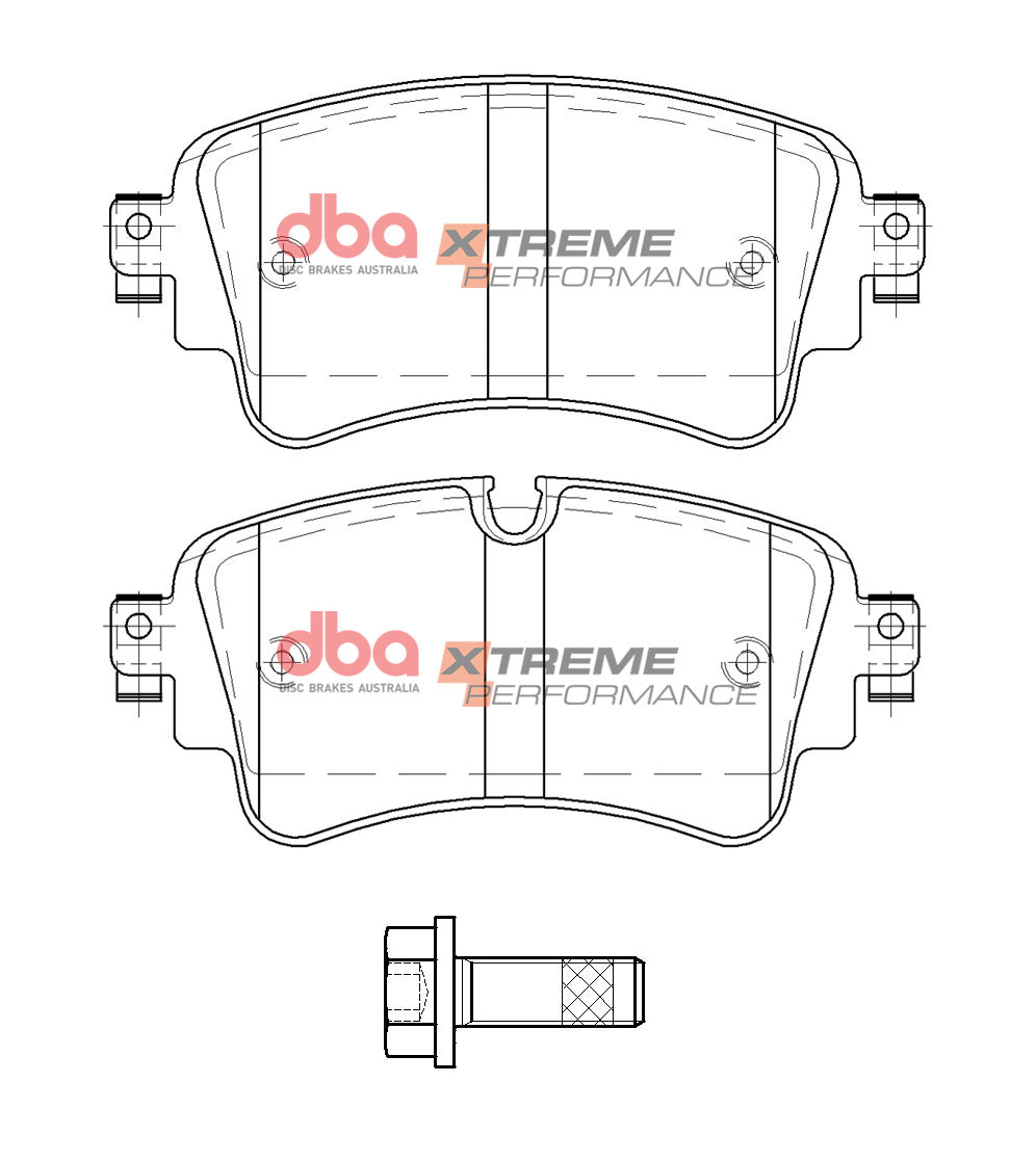 DBA42847S-15032XP Brake Kit - 4000 Series T3 Slotted & Xtreme Performance Brake Pads (2x DBA42847S + DB15032XP)