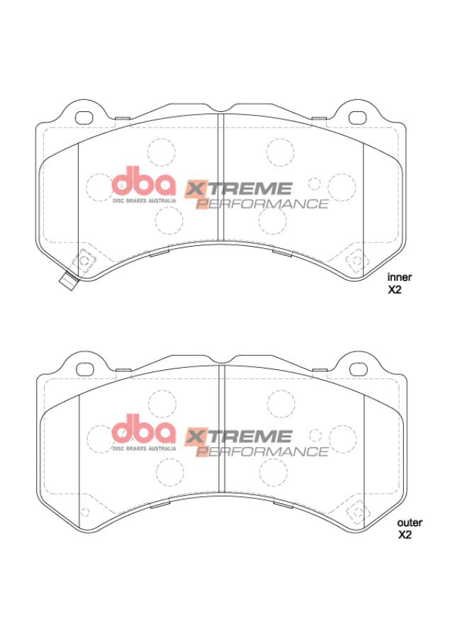 DBA53919BLKS-15039XP Brake Kit - 5000 T3 Slotted & Xtreme Performance Brake Pads (2x DBA53919BLKS + DB15039XP)