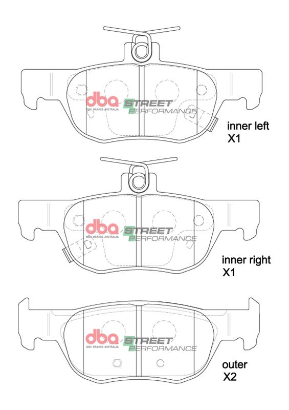DB15047SP Brake Pads Street Performance | Rear Axle