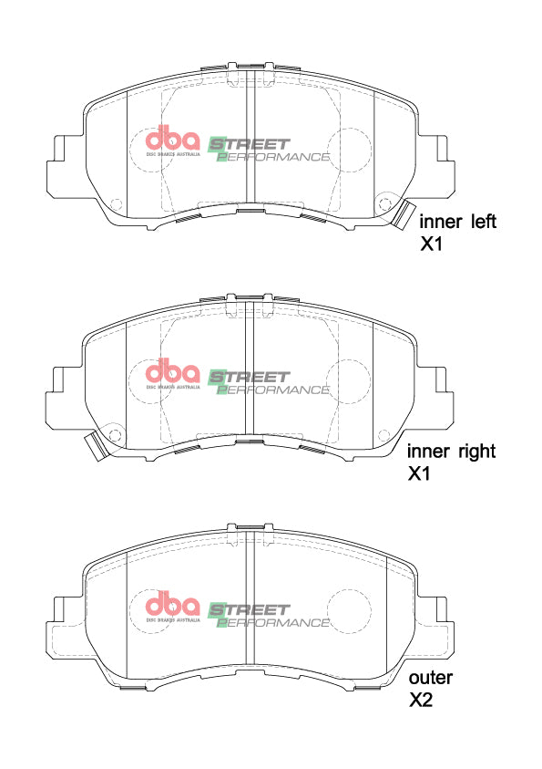 DB15048SP Brake Pads Street Performance | Front Axle