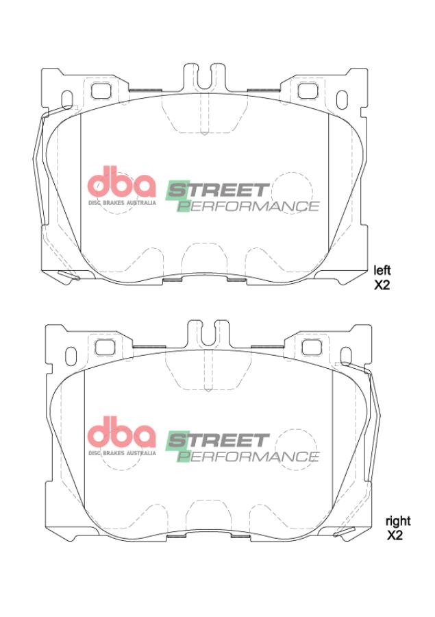 DB15062SP Brake Pads Street Performance | Front Axle